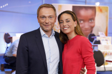 Christian Lindner und Franca Lehfeldt sind Eltern geworden