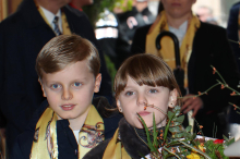 Erstkommunion von Erbprinz Jacques und Prinzessin Gabriella in Monaco