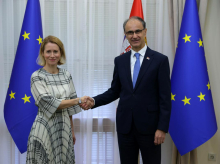 Kallas v Beogradu Srbiji sporočila, da 