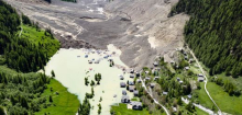 Blatten in der Schweiz nach dem Gletscherabbruch: Eine Mischung wie fließender Beton