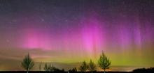 Polarlichter könnten in der Nacht zu Montag bis in den Alpenraum zu sehen sein
