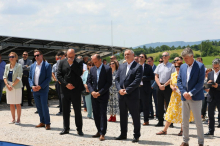 Ob črpalni hidroelektrarni Avče odprli 2,9-megavatno sončno elektrarno