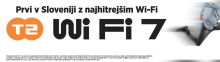 T-2 prvi v Sloveniji z Wi-Fi 7 in Wi-Fi 7 Mesh
