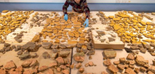 London: Archäologie - 2000 Jahre altes Wandgemälde rekonstruiert