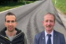 Hitzeopfer Straße: Die Fahrbahn nach Radmer kommt bei der Hitze ordentlich „ins Schwitzen“