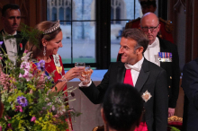 Beim Staatsbankett: Prinzessin Kate: Ihr Lächeln bezauberte nicht nur Macron