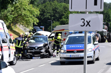 Zwei Verletzte nach schwerem Verkehrsunfall in Kärnten