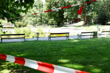 Stadtpark bleibt  nach Brand von Baumriese weiterhin gesperrt