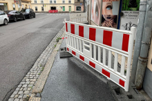 Gehsteig in Sauraugasse aus Sicherheitsgründen gesperrt