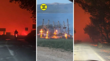 VIDEO Dramatične snimke s Brača: Izbio veliki požar  u Bolu