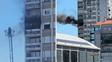 VIDEO Pogledajte kako je gorio stan na zagrebačkoj Trešnjevci