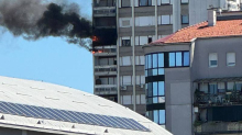 Požar u Zagrebu: Gorio stan u neboderu kraj Doma sportova