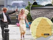 Thunderstorms set to batter Britain: Met Office issues amber alert for 'significant' flooding and up to FOUR inches of rain in London and South East