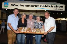 Hauptplatz: Traditionelles, verregnetes 46-ÖVP Stadtfest Feldkirchen