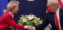 Donald Trump und Ursula von der Leyen in Turnberry: Lässt sich ein Handelskrieg noch verhindern?
