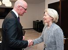 John Swinney is accused of 'grandstanding' after holding private talks with top European official