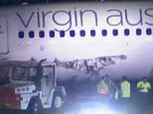 Virgin Aircraft collides with another vehicle at Melbourne Airport