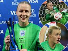 Lionesses' bloodied hero who doctors said couldn't play football: Hannah Hampton is the keeper born with crossed eyes, who struggles to pour a drink. Now she is a European champion after seeing off Mary Earps
