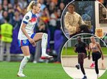 People still can't get enough of Chloe Kelly's signature right kick - as her 'hop' goes viral after the Lionesses' win