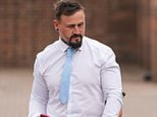 Van driver who 'was looking at pictures of a family barbecue on his phone' before killing female cyclist denies causing death by dangerous driving in 60mph crash, court hears