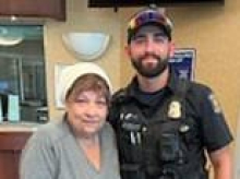 Michigan cop's heartwarming act of kindness after spotting elderly woman struggling to mow her yard