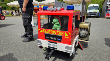 Treffen in Franken: Wie Kinderfeuerwehrautos fürs Ehrenamt begeistern sollen