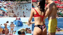 FOTOGALERIJA Bikiniji, tangice, šeširi i krcate plaže. Toplinski je val, evo stanja po gradovima