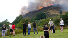 Arthur's Seat : Beliebtes Ausflugsziel in Edinburgh in Flammen