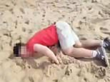 Shocking moment British tourist collapses on Rio de Janeiro beach after being DRUGGED by women who gave him a laced cocktail then stole £16,000 from his bank accounts