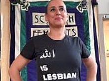 Woman is arrested and threatened with stoning after wearing a T-shirt saying 'Allah is lesbian' in Morocco
