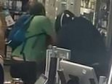 Shocking moment shoplifter who attacked Co Op staff is put in a choke hold by 'have-a-go hero' customer hours before he died