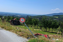 Floing: Lenkerin kam mit Pkw von Straße ab und landete in Obstanlage