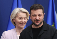 Von der Leyen in Zelenski pred srečanjem koalicije voljnih o pomenu varnostnih zagotovil