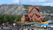 In Schweden hat der Umzug der Kirche von Kiruna hat begonnen