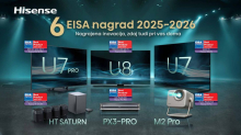 Hisense nagrajen s šestimi nagradami EISA za zvok in sliko