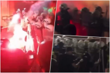 POGLEDAJTE NASILNE SCENE NA ULICAMA NOVOG SADA: Ovako je izgledao pokušaj paljenja fakulteta tokom napada na policiju (VIDEO)