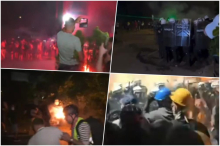 STRAVIČNI SNIMCI IZ NOVOG SADA Pogledajte divljačko nasilje blokadera: Topovski udari, baklje, kamenice, flaše - LOMILI, PALILI, NAPADALI POLICIJU SVIM I SVAČIM