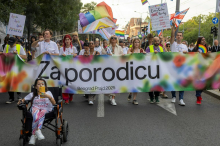 Beograjska parada ponosa pozvala k sprejetju pravic za istospolne