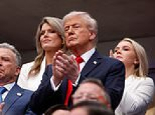 Trump US Open appearance sparks wild conspiracies as he's seen chewing mysterious blue pill