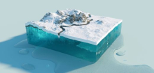 Geoengineering: Unterwasser-Barrieren und Partikel könnten Polareis nicht retten