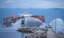 Terminal počeo s radom: Na Rijeka Gateway uplovio prvi komercijalni kontejnerski brod