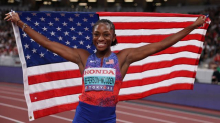 Leichtathletik-Weltmeisterschaft: Jefferson-Wooden stellt WM-Rekord über 100 Meter Sprint auf
