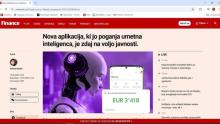 Pozor, lažna spletna stran, ki močno spominja na Finance – ne nasedajte