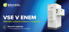 Hibridna sončna elektrarna za podjetja