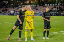 Europa League: Sturm-Spieler machen ihrem Tormann die Mauer