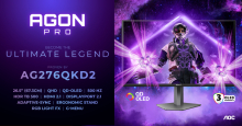 AGON by AOC: 500 Hz e-šport hitrost sreča vrhunski QD-OLED