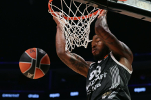 Partizan skoraj zakockal +20, a je Gudurić zgrešil trojko za zmago Olimpie