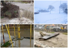 Uz kišu i sneg prete bujične poplave: Spasioci reagovali u Prijepolju i Surdulici, spasavali vozilo iz snega