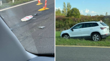 Gradonačelnik Leš 'pokosio' čunjeve na A3: 'Dolazio je na sjednicu Županijske skupštine'