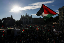 Milijon Italijanov na manifestacijah v podporo Palestincem
